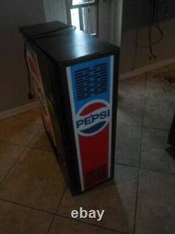 PEPSI Wall Mount functioning Coinco 48ct vending machine -very good