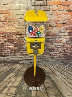 Peanuts M&m candy machine vending vintage 1¢ Acorn glass penny machine