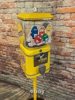 Peanuts M&m candy machine vending vintage 1¢ Acorn glass penny machine