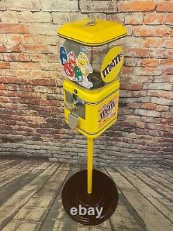 Peanuts M&m candy machine vending vintage 1¢ Acorn glass penny machine