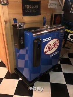 Pepsi Chest Drink Vending Machine Chest Museum quality slide out bottles