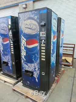 Pepsi/Coke Dixie Narco 276-6 Flat Front Soda Vending Machine WithCoin & $Bill'S