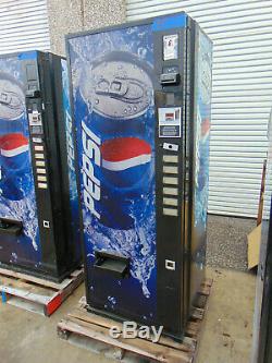 Pepsi/Coke Dixie Narco 276-6 Flat Front Soda Vending Machine WithCoin & $Bill'S