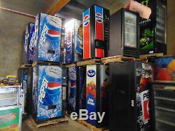 Pepsi/Coke Dixie Narco 276-6 Flat Front Soda Vending Machine WithCoin & $Bill'S