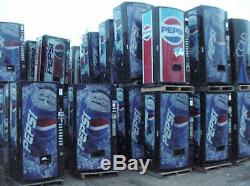 Pepsi/Coke Dixie Narco 276-6 Flat Front Soda Vending Machine WithCoin & $Bill'S