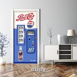 Pepsi Cola Vending Machine Decal Fridge, Peel & Stick Soda Drink Vinyl Wrap