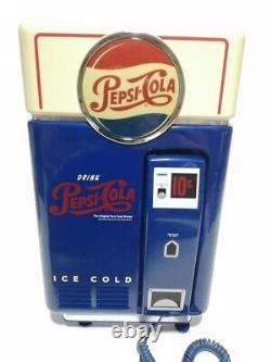 Pepsi Cola Wall Phone Drink Vending Machine Replica Retro Vintage Working withBox