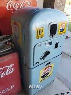 Pepsi Machine with bottle rack