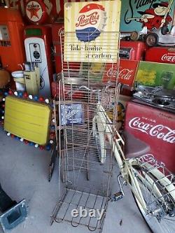 Pepsi Machine with bottle rack