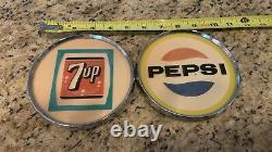 Pepsi Sign And Seven-UP Sign from Soda Vending Machine