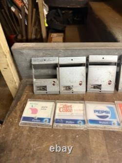 Pepsi Soda Pop Choice Vend Vending Machine Coin Selector Push Button Panel Parts