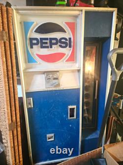 Pepsi Soda Vending Machine Blue/White Vintage Style Pepsi Soda Machine