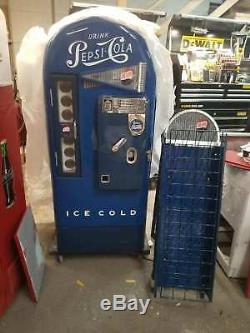 Pepsi cola Jacobs 56 Vendo Selectivend Coca Coke soda machine lighted sign rack