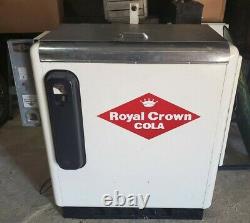 RARE ANTIQUE Royal Crown Cola Soda Pop Cooler VENDING MACHINE IDEAL DISPENSER CO