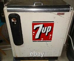 RARE COMPLETE 7-Up Ideal A-55 Coin-Op Vending Machine with extras