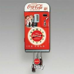RARE Coca-Cola Lighted Vending Machine Cuckoo Clock