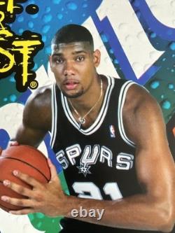 RARE Tim Duncan 1997 Vending Machine Poster Spurs SPRITE Soda THICK 30 x 23