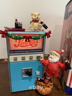 RARE VINTAGE Pepsi-Cola Miniature Musical Vending Machine In The Box Christmas