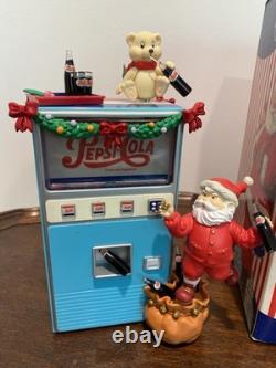 RARE VINTAGE Pepsi-Cola Miniature Musical Vending Machine In The Box Christmas