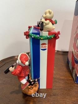 RARE VINTAGE Pepsi-Cola Miniature Musical Vending Machine In The Box Christmas
