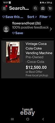 RIP OFF! Vendo 81 A Coke Coca Cola Machine Beautiful V81 RIP OFF! False info