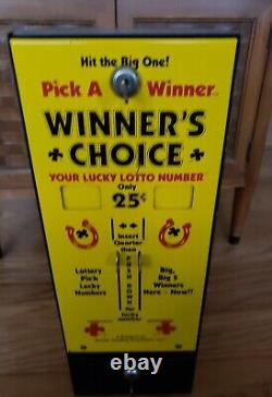 Ramm Winners Choice Pick a winner Lottery vending machine 25 cents lucky lotto