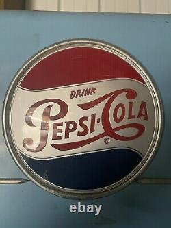 Rare Antique 7 Pepsi Machine VMC-SAT44 Pepsi Cola Vending Working Condensor