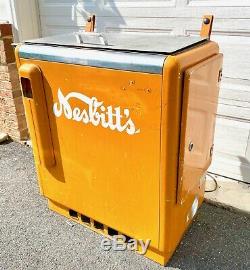 Rare Original Paint Working Vintage Nesbitt's Soda Cooler Vending Machine