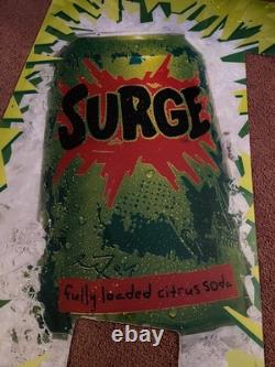 Rare Original SURGE Soda Vending Machine Front 90's VTG Coca-Cola One of A Kind