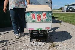 Rare Original Vintage 1960's Cola Cola Soda Pop Fountain Dispenser Metal Sign