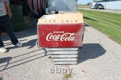 Rare Original Vintage 1960's Cola Cola Soda Pop Fountain Dispenser Metal Sign