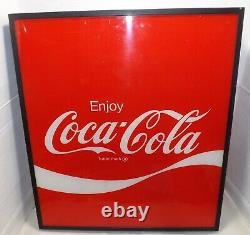 Rare Vintage 1970's Coca-cola Coke Panel Insert For A Vending Machine