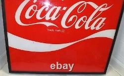 Rare Vintage 1970's Coca-cola Coke Panel Insert For A Vending Machine