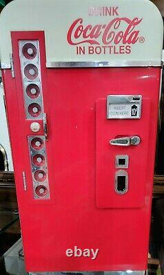 Rare Vintage Enesco Coca-Cola Lighted Vending Machine Factory Moving Music Box