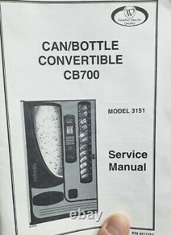 Refrigerated Soda 728x Can or 322x Bottle Vending Machine CB700 Coke Beverage