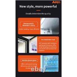 Refrigerated commercial vending machine with coinacceptor and credit card reader