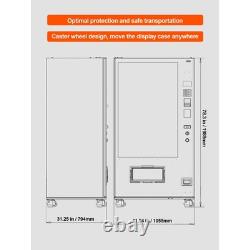 Refrigerated commercial vending machine with coinacceptor and credit card reader