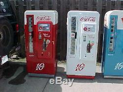 Restored Antique Coca Cola Coke Machines Vendo 81 Cavailer 72 VMC 7up Frosty 81