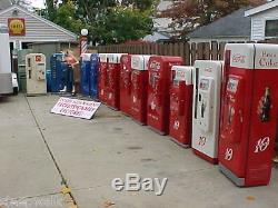 Restored Antique Coca Cola Coke Machines Vendo 81 Cavailer 72 VMC 7up Frosty 81