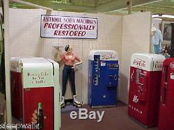 Restored Antique Coca Cola Coke Machines Vendo 81 Cavailer 72 VMC 7up Frosty 81