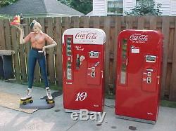 Restored Antique Coca Cola Coke Machines Vendo 81 Cavailer 72 VMC 7up Frosty 81