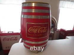 Restored/Modified Coca Cola Bar with Original Soda Barrel & Boat Motor