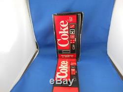 Retro 1982 Coke Mini Red Vending Machine Am/fm Radio Coca Cola