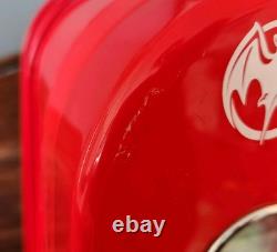 Retro Coca-Cola & Bacardi Vending Mini Soda Fridge 10 Can Machine With Rack RARE