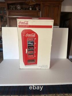 Retro Coca Cola Vending Fridge 10 Can Machine Mini Soda Refrigerator Coke Cooler