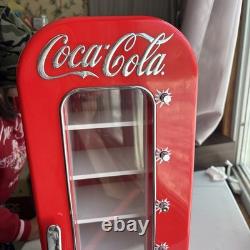 Retro Coca Cola Vending Fridge 10 Can Machine Mini Soda Refrigerator Coke Cooler