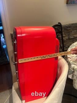 Retro Coca Cola Vending Fridge 10 Can Machine Mini Soda Refrigerator Coke Cooler