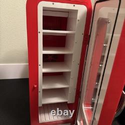 Retro Coca Cola Vending Fridge 10 Can Machine Mini Soda Refrigerator Coke Cooler
