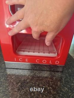 Retro Coca Cola Vending Fridge 10 Can Machine Mini Soda Refrigerator Coke Cooler