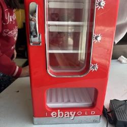 Retro Coca Cola Vending Fridge 10 Can Machine Mini Soda Refrigerator Coke Cooler